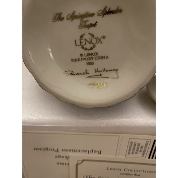 Lenox Springtime Splendor Teapot - Picture 6 of 6